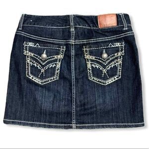 MAURICES EMBROIDERY DENIM SKIRT (5/6)